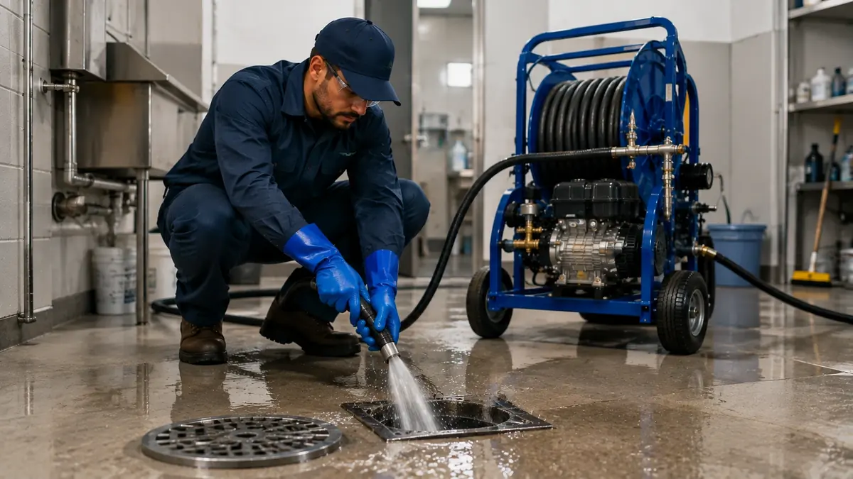 Floor Drain Hydro Jet Cleaning in Frazier Park