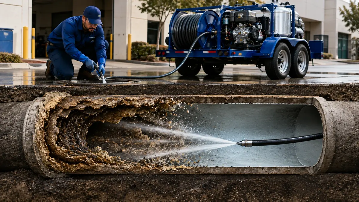 Sewer Pipe Descaling in Frazier Park