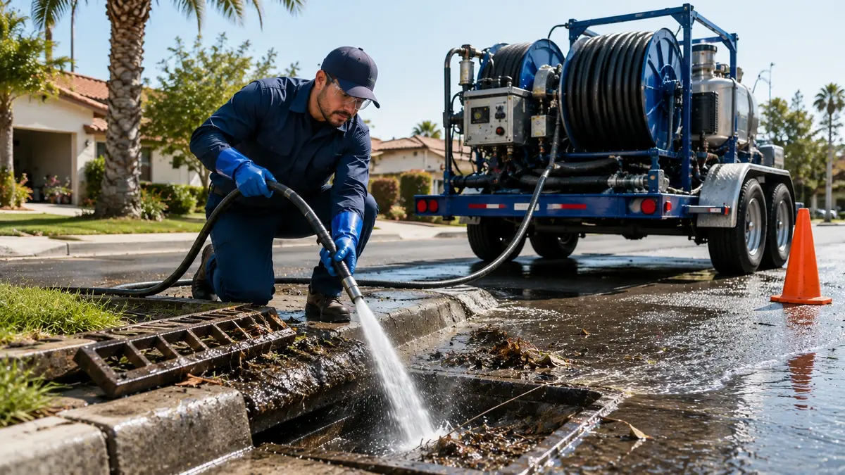 Storm Drain Hydro Jet Cleaning in Frazier Park